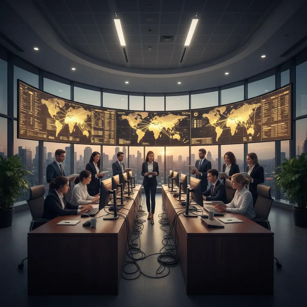 Global supplier network at seaports