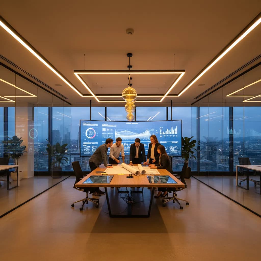 Screen displaying price movements in financial markets